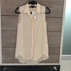 J crew sleeveless blouse
